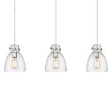 Newton Bell 3 Light 40" Wide Linear Pendant