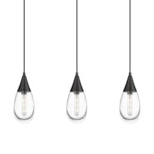 Malone 3 Light 38" Wide Linear Pendant