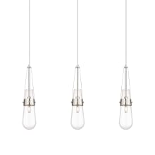 Milan 3 Light 37" Wide Linear Pendant