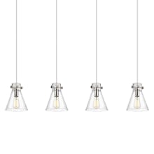 Newton Cone 4 Light 52" Wide Linear Pendant