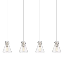 Newton Cone 4 Light 52" Wide Linear Pendant