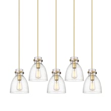 Newton Bell 5 Light 40" Wide Linear Pendant