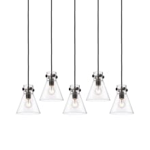 Newton Cone 5 Light 40" Wide Linear Pendant