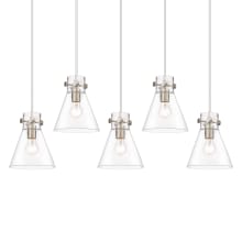 Newton Cone 5 Light 40" Wide Linear Pendant