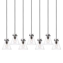 Newton Cone 7 Light 52" Wide Linear Pendant