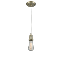 Bare Bulb Single Light 2" Wide Mini Pendant