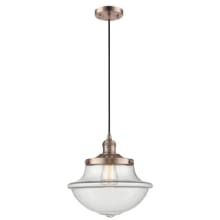 Large Oxford 12" Wide Single Pendant - Cord Suspension