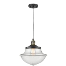 Oxford School House Single Light 12" Wide Pendant