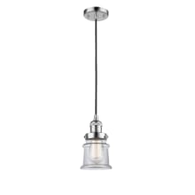 Small Canton 6" Wide Mini Pendant - Cord Suspension