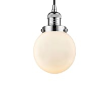 Beacon Single Light 6" Wide Mini Pendant with Adjustable Cord