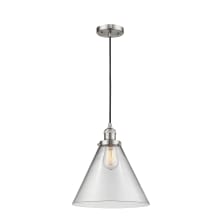 X-Large Cone Single Light 12" Wide Pendant