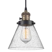 Cone 8" Wide Mini Pendant with Shade