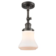 Bellmont Single Light 6" Wide Convertible Semi-Flush Ceiling Fixture