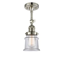 Small Canton 6" Wide Convertible Semi-Flush Ceiling Fixture with 14" Height