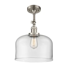 X-Large Bell 12" Wide Semi-Flush Ceiling Fixture with 16" Height