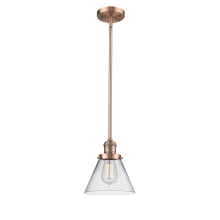 Cone 8" Wide Single Light Mini Pendant