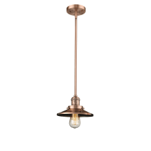 Railroad 8" Wide Mini Pendant - Downrod Suspension