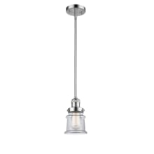 Small Canton 7" Wide Mini Pendant - Downrod Suspension