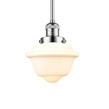 Small Oxford Single Light 8" Wide Mini Pendant with Hang Straight Swivel