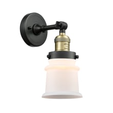 Small Canton Single Light 11" Tall Bathroom Sconce