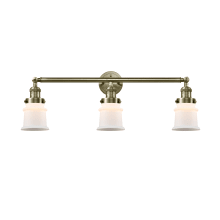 Small Canton 3 Light 30" Wide Bathroom Vanity Light