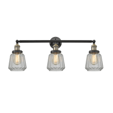 Chatham 3 Light 30" Wide Bathroom Vanity Light with Multiple Shade Options