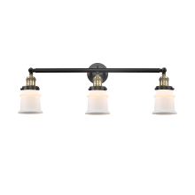 Small Canton 3 Light 30" Wide Bathroom Vanity Light