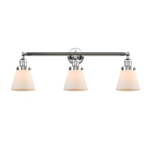 Cone 3 Light 30" Wide Commercial Vanity Light