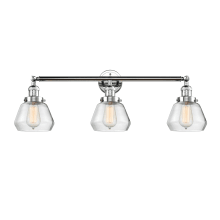 Fulton 3 Light 30" Wide Bathroom Vanity Light with Multiple Shade Options