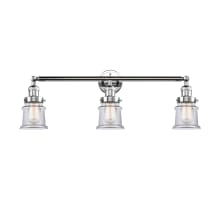 Small Canton 3 Light 30" Wide Bathroom Vanity Light