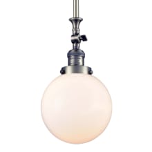 Beacon Single Light 8" Wide Mini Pendant with Heavy Cast Canopy