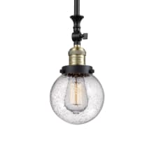 Beacon Single Light 6" Wide Mini Pendant with Heavy Cast Canopy