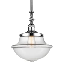 Oxford Schoolhouse Single Light 12" Wide Pendant