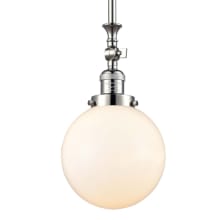 Beacon Single Light 8" Wide Mini Pendant with Heavy Cast Canopy