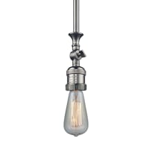 Bare Bulb Single Light 4" Wide Mini Pendant