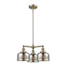 Large Bell 3 Light 22" Wide Chandelier