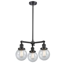 Beacon 3 Light 19" Wide Chandelier