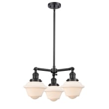 Small Oxford 3 Light 20" Wide Chandelier
