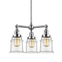 Canton 3 Light 18" Wide Chandelier