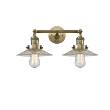 Halophane 2 Light 18" Wide Bathroom Vanity Light