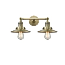 Railroad 2 Light 18" Wide Bathroom Vanity Light