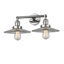 Halophane 2 Light 18" Wide Bathroom Vanity Light