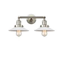 Halophane 2 Light 18" Wide Bathroom Vanity Light