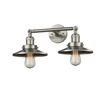 Railroad 2 Light 18" Wide Bathroom Vanity Light