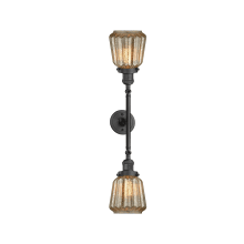 Chatham 2 Light 24" Wide Bathroom Vanity Light with Multiple Shade Options