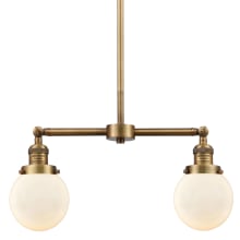 Beacon 2 Light 23" Wide Linear Chandelier