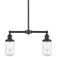 Dover 2 Light 21" Wide Chandelier / Semi-Flush Ceiling Fixture