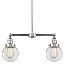 Beacon 2 Light 23" Wide Linear Chandelier