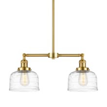 Bell 2 Light 21" Wide Linear Pendant