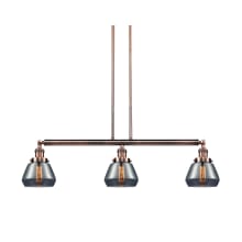 Fulton 3 Light 39" Wide Linear Chandelier